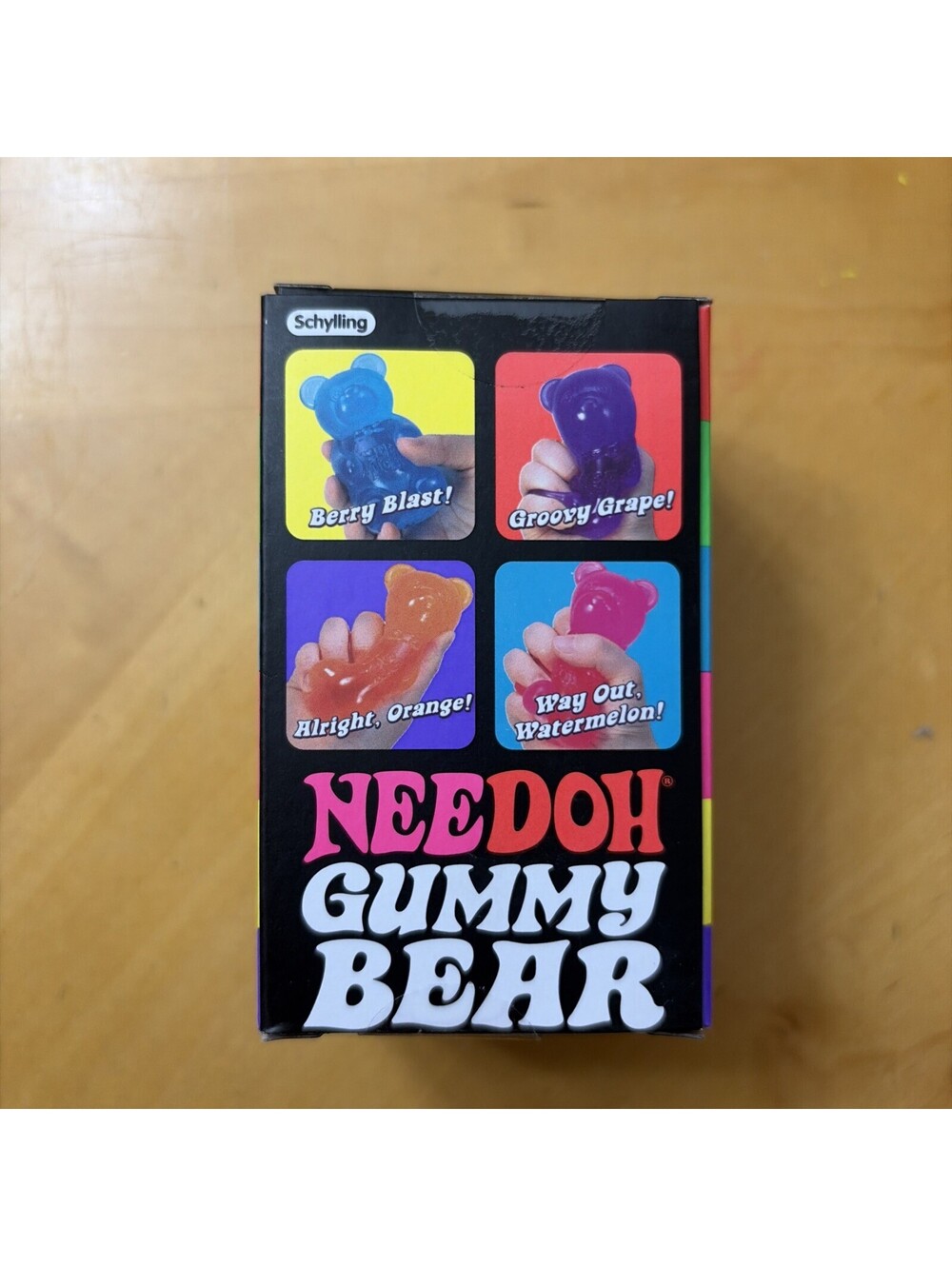 Schylling NeeDoh Gummy Bear Purple Squeeze Ball Squeezable Toy - Picture 4 of 6